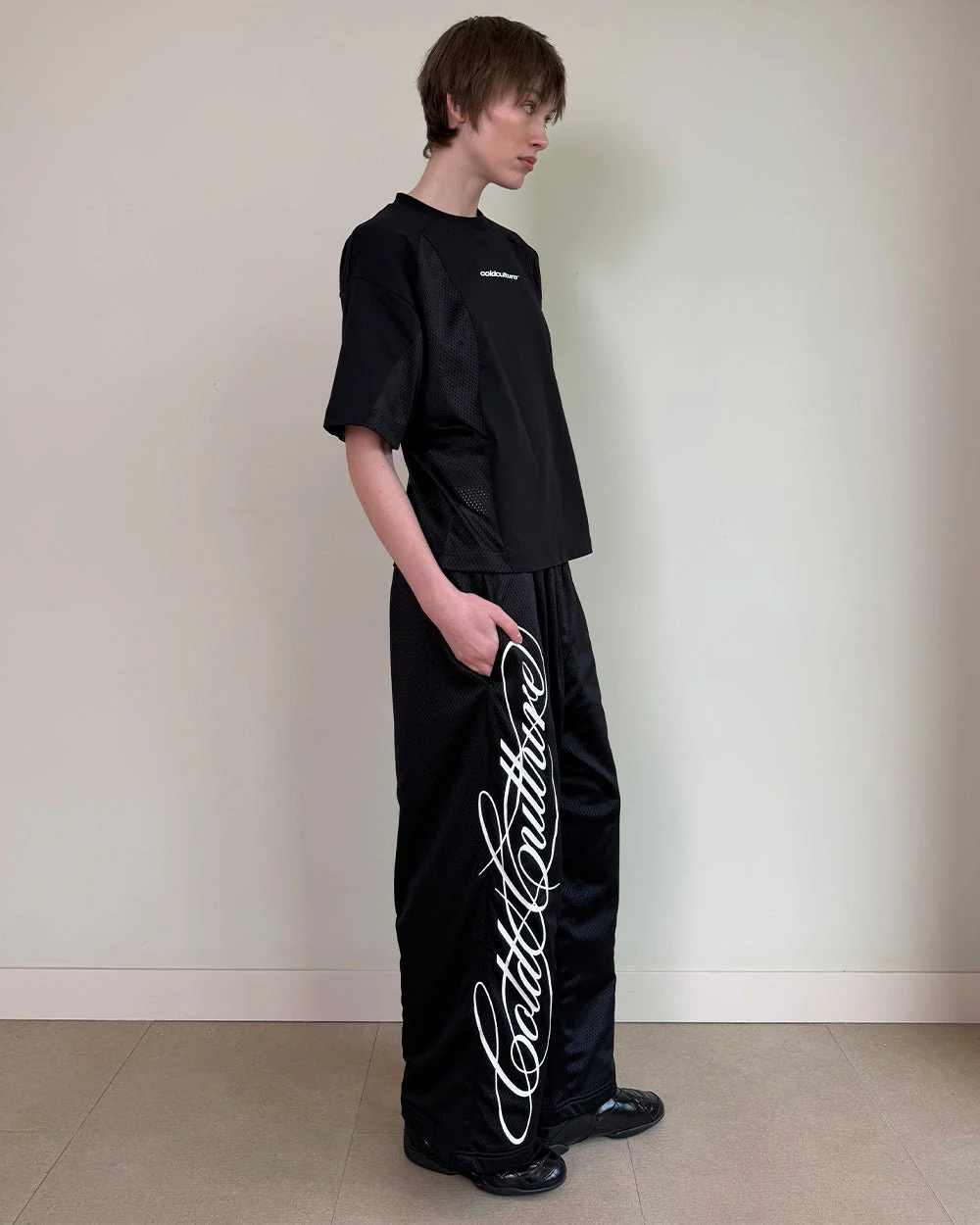 RIOT MESH SWEATPANTS BLACK - Image 12