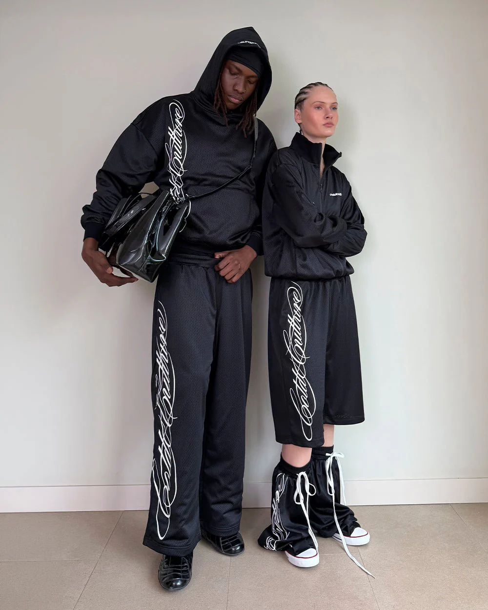 RIOT MESH SWEATPANTS BLACK - Image 13