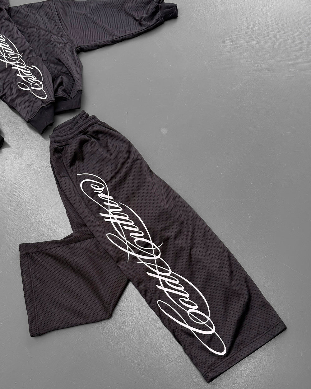 RIOT MESH SWEATPANTS BLACK - Image 14