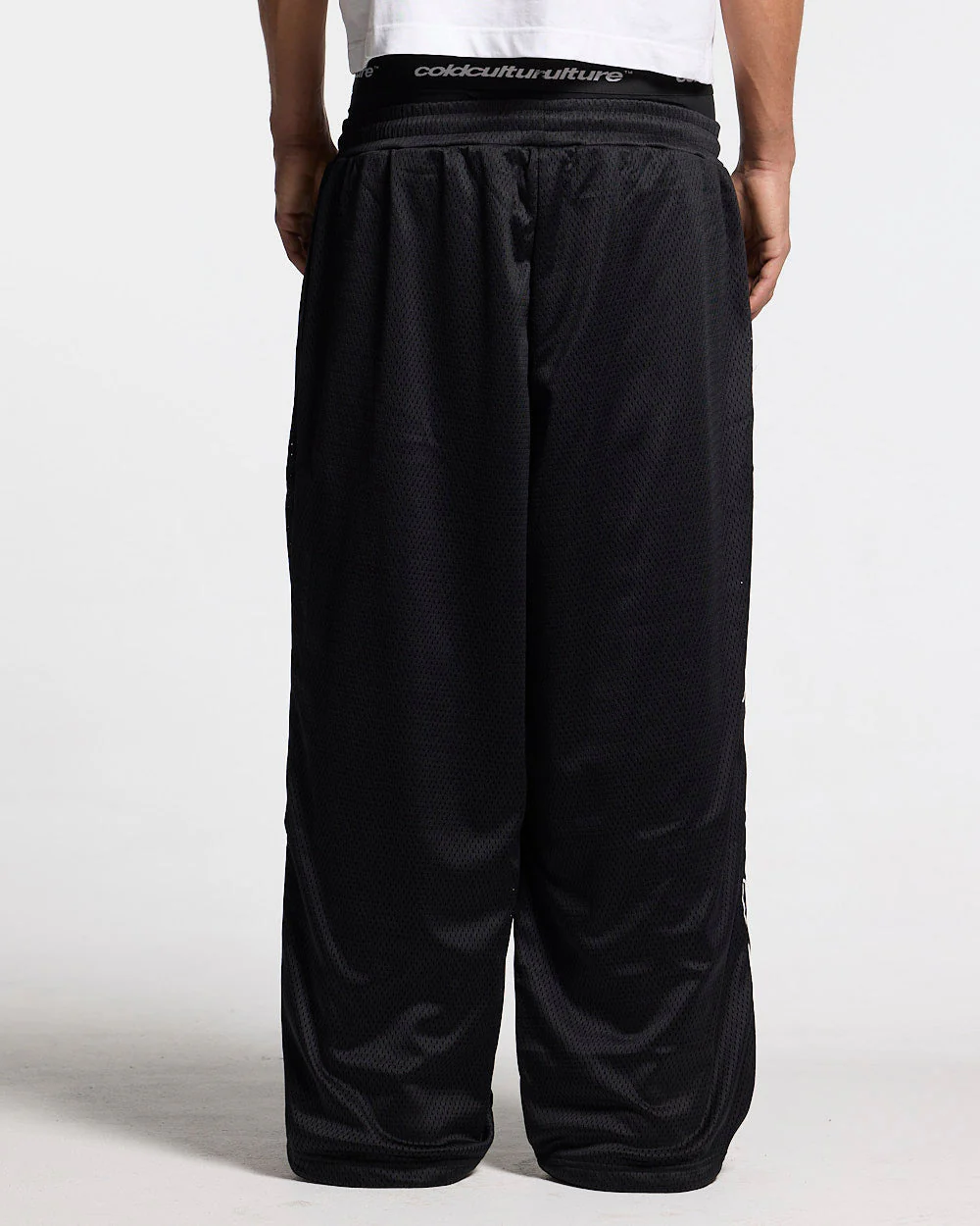 RIOT MESH SWEATPANTS BLACK - Image 6