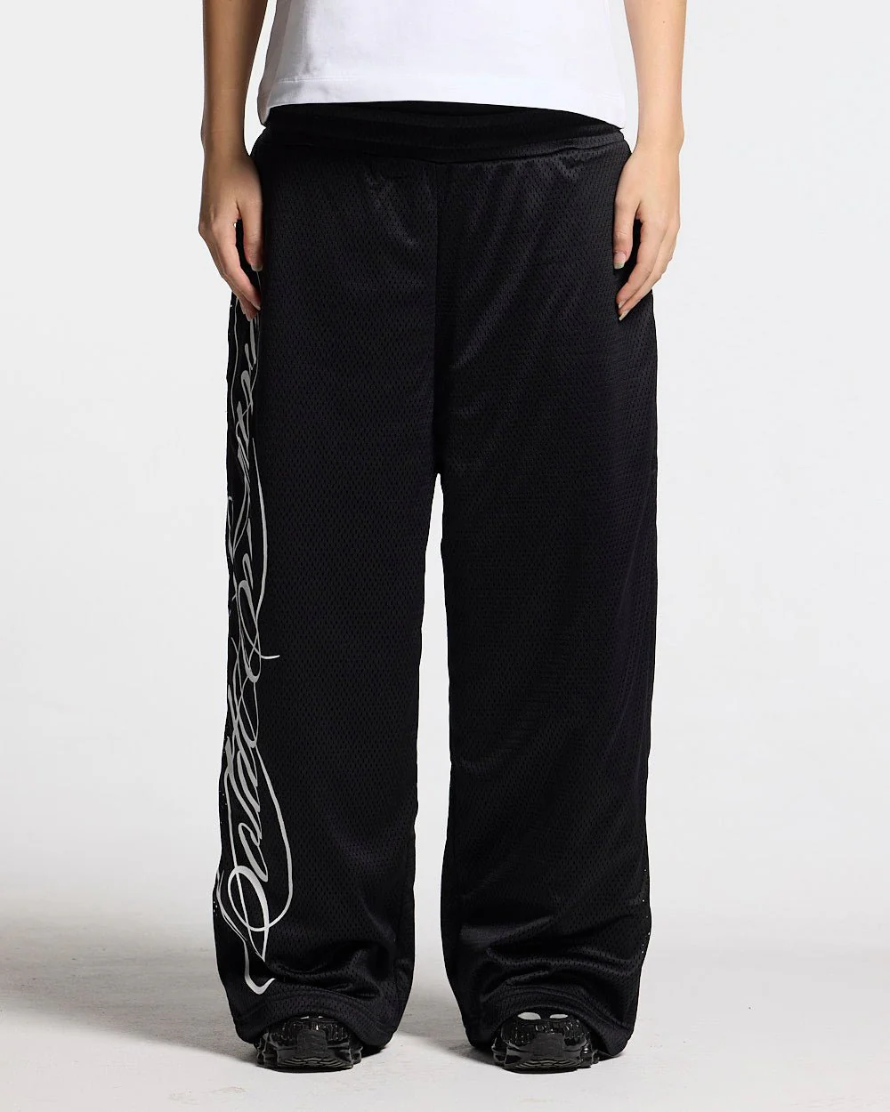 RIOT MESH SWEATPANTS BLACK - Image 8