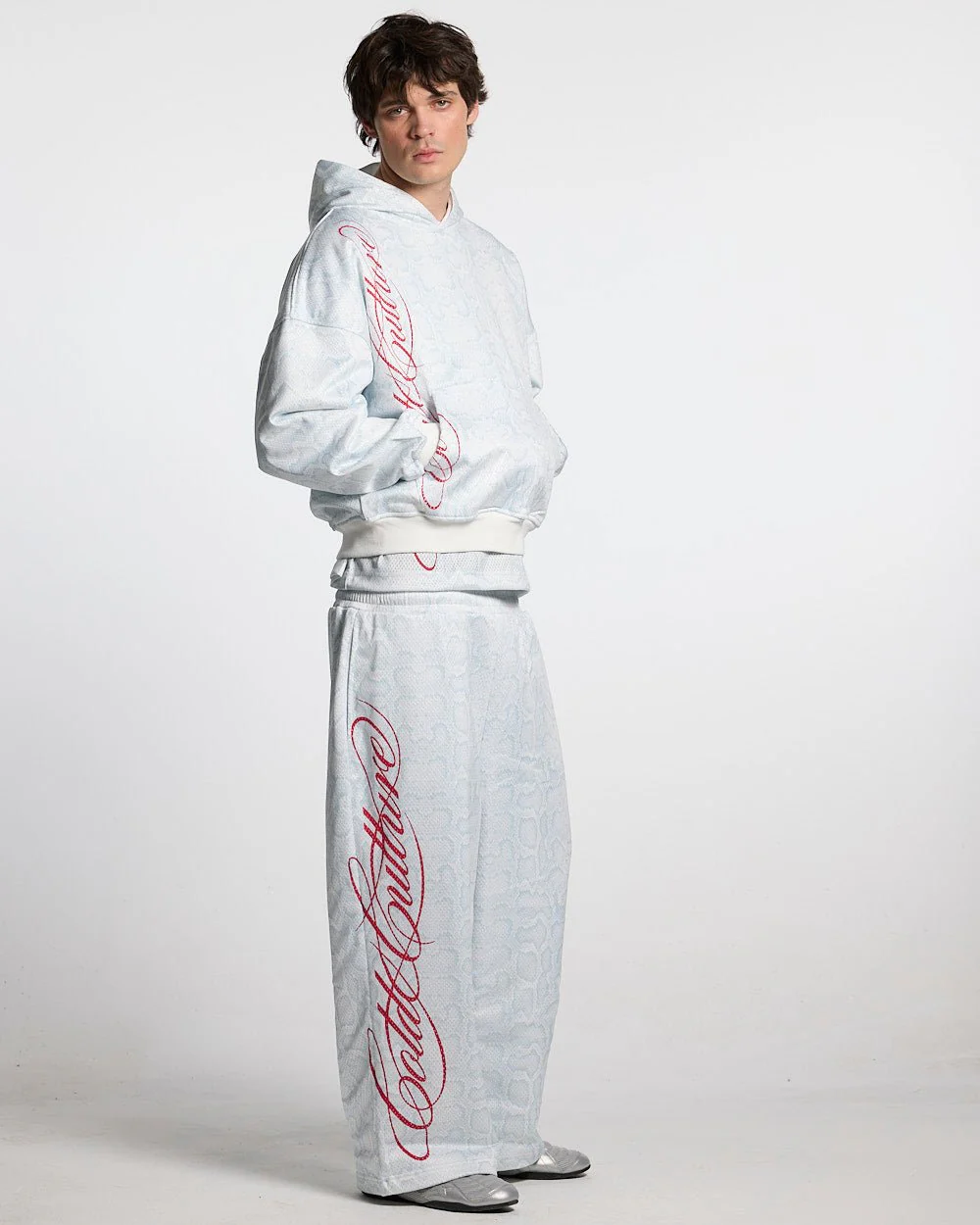 RIOT MESH SWEATPANTS WHITE - Image 5