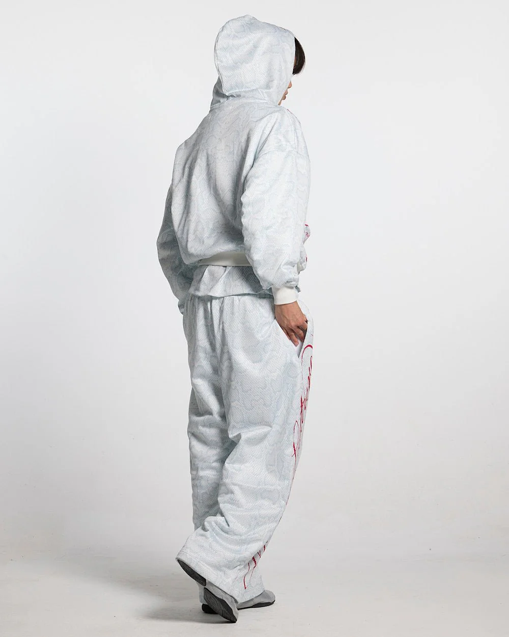 RIOT MESH SWEATPANTS WHITE - Image 8