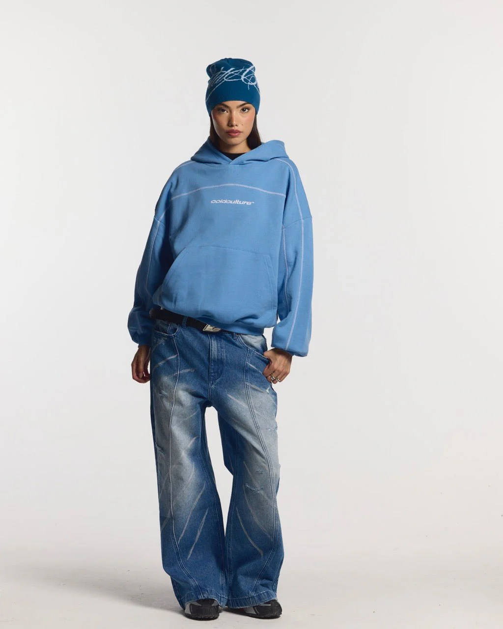 ROLLER HOODIE BLUE - Image 6