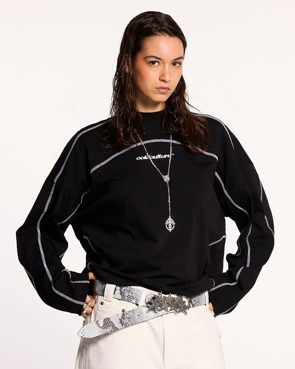 ROLLER LONGSLEEVE TEE BLACK - Image 5