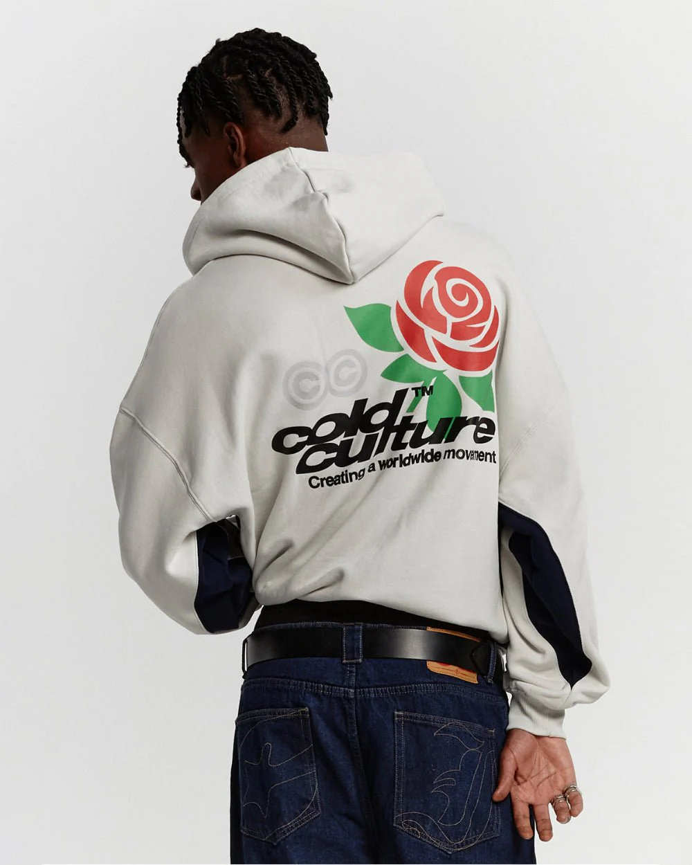 ROSE HOODIE PEARL GREY - Image 2