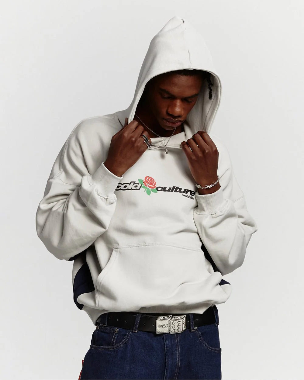 ROSE HOODIE PEARL GREY - Image 4