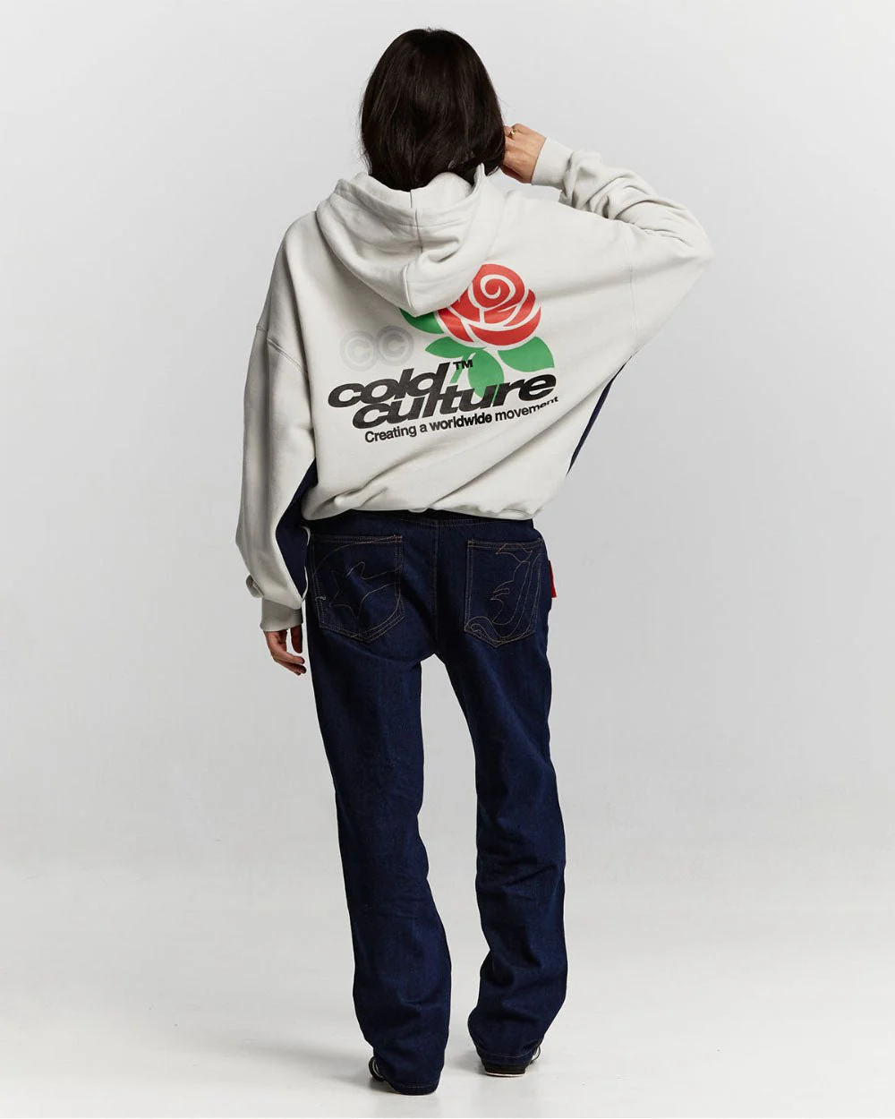 ROSE HOODIE PEARL GREY - Image 5