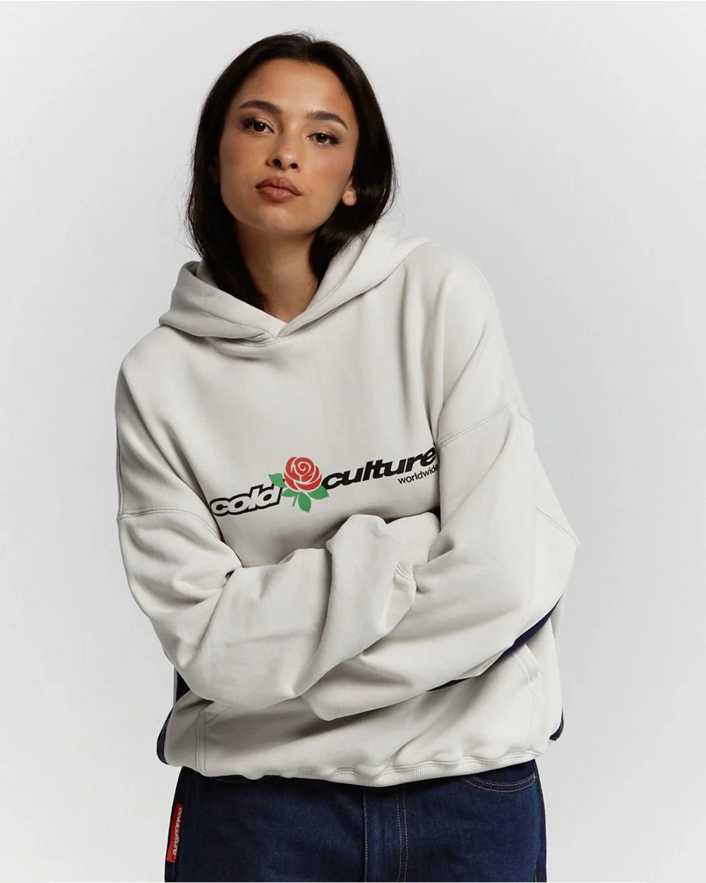 ROSE HOODIE PEARL GREY - Image 6
