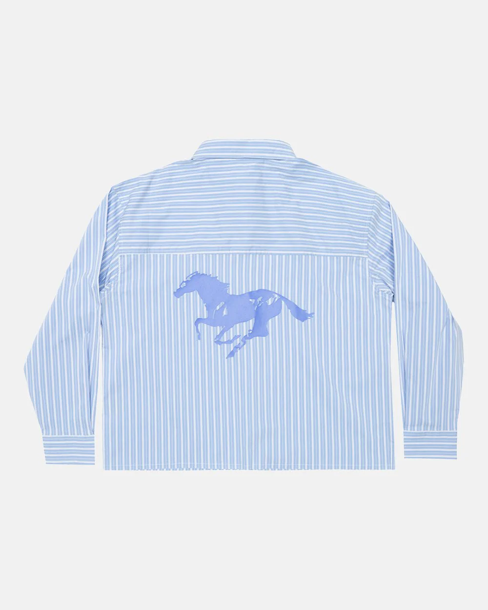 RUNNING HORSE SHIRT BLUE STRIPES - Image 3