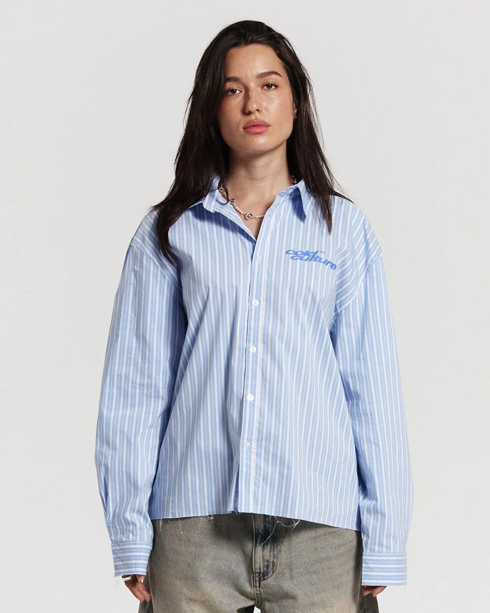 RUNNING HORSE SHIRT BLUE STRIPES - Image 5