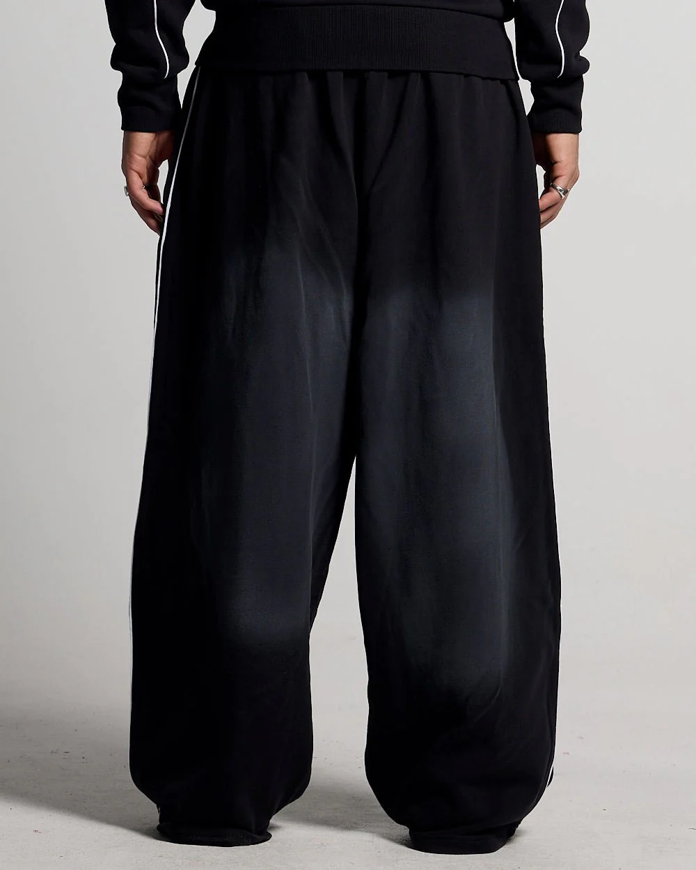 SAVAGE WASHED PANTS BLACK & WHITE - Image 4