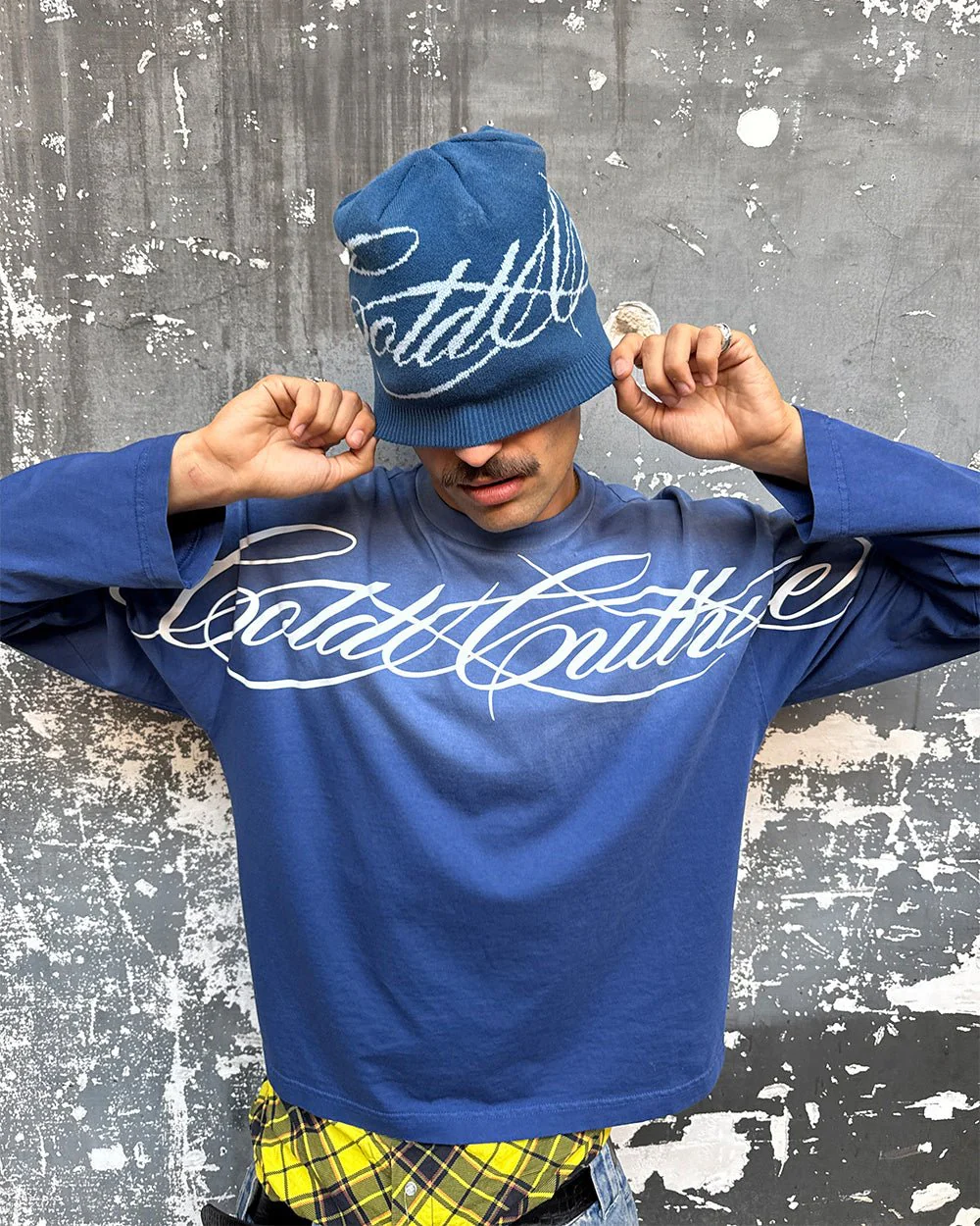 SCRIPT BEANIE BLUE - Image 3