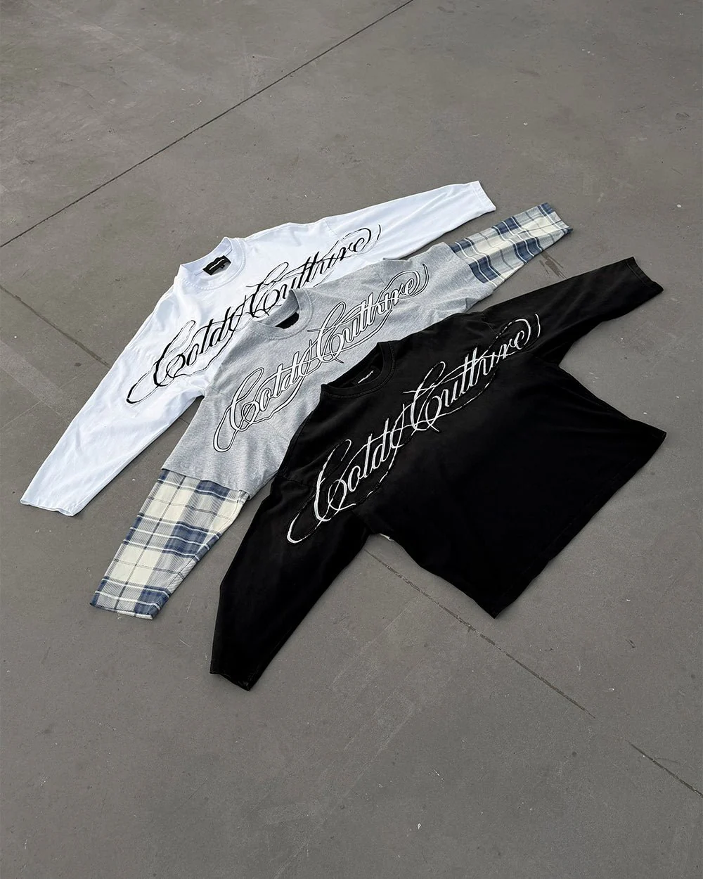 SCRIPT DOUBLE LONGSLEEVE HEATHER GREY - Image 9