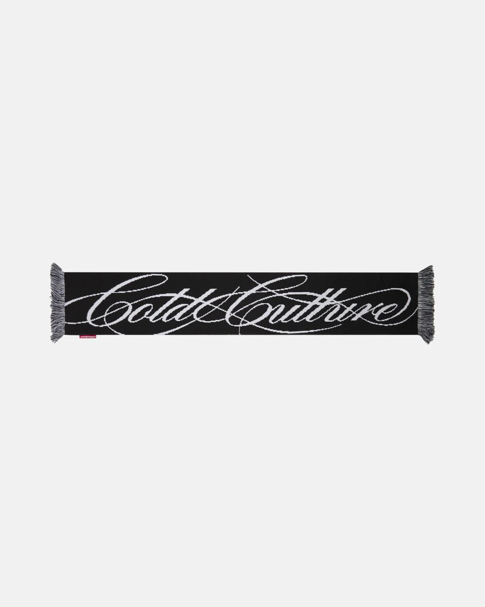 SCRIPT DOUBLE SIDE SCARF BLACK & WHITE - Image 2