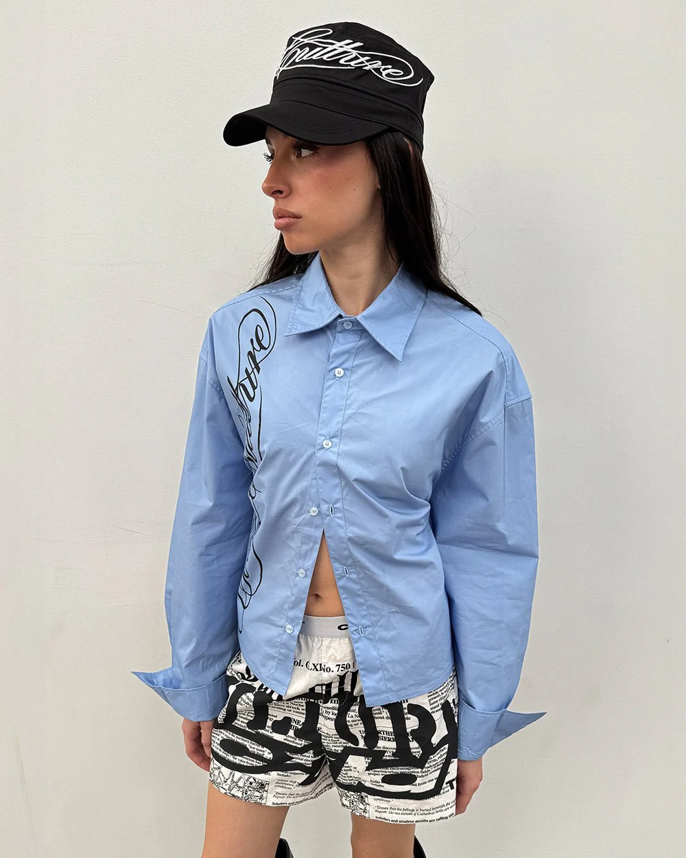 SCRIPT SHIRT BABY BLUE - Image 6