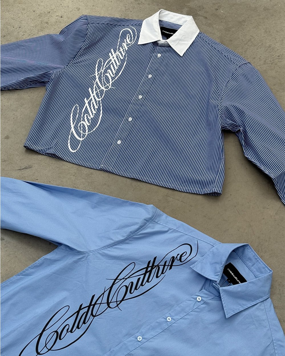 SCRIPT SHIRT BLUE & WHITE - Image 5