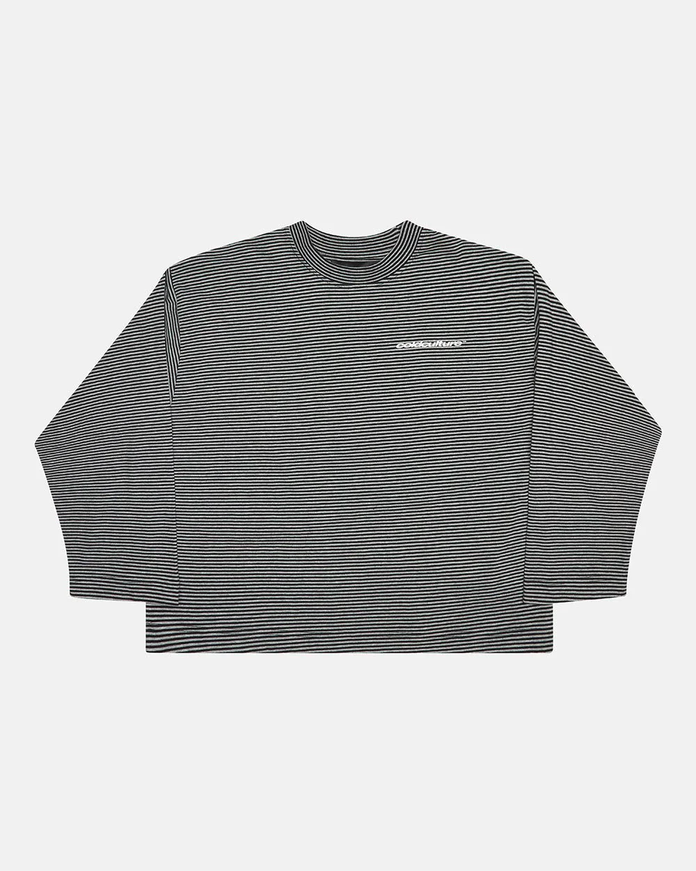 SCRIPT STRIPES LONGSLEEVE BLACK - Image 3