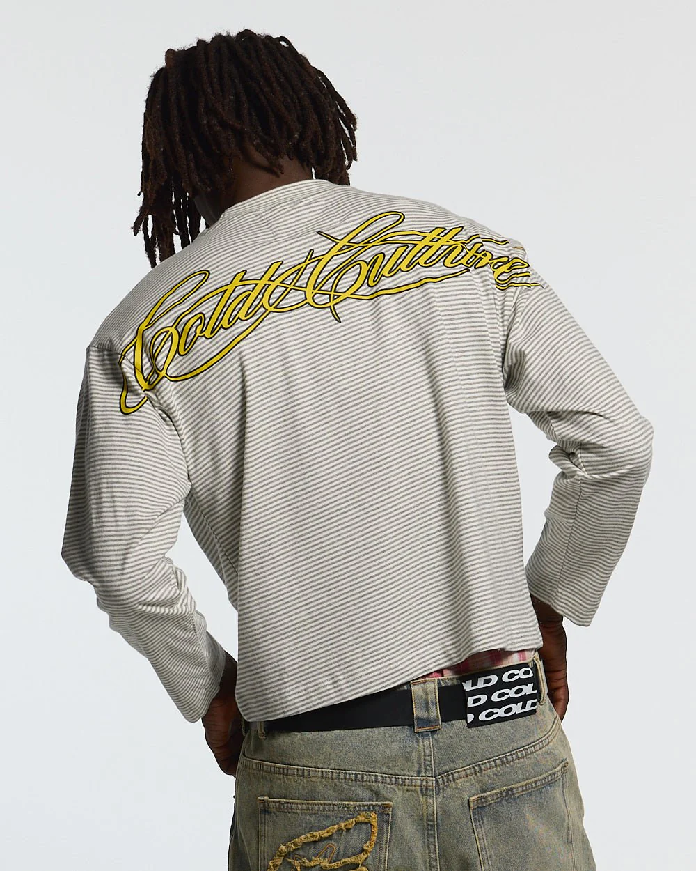 SCRIPT STRIPES LONGSLEEVE GREY - Image 2