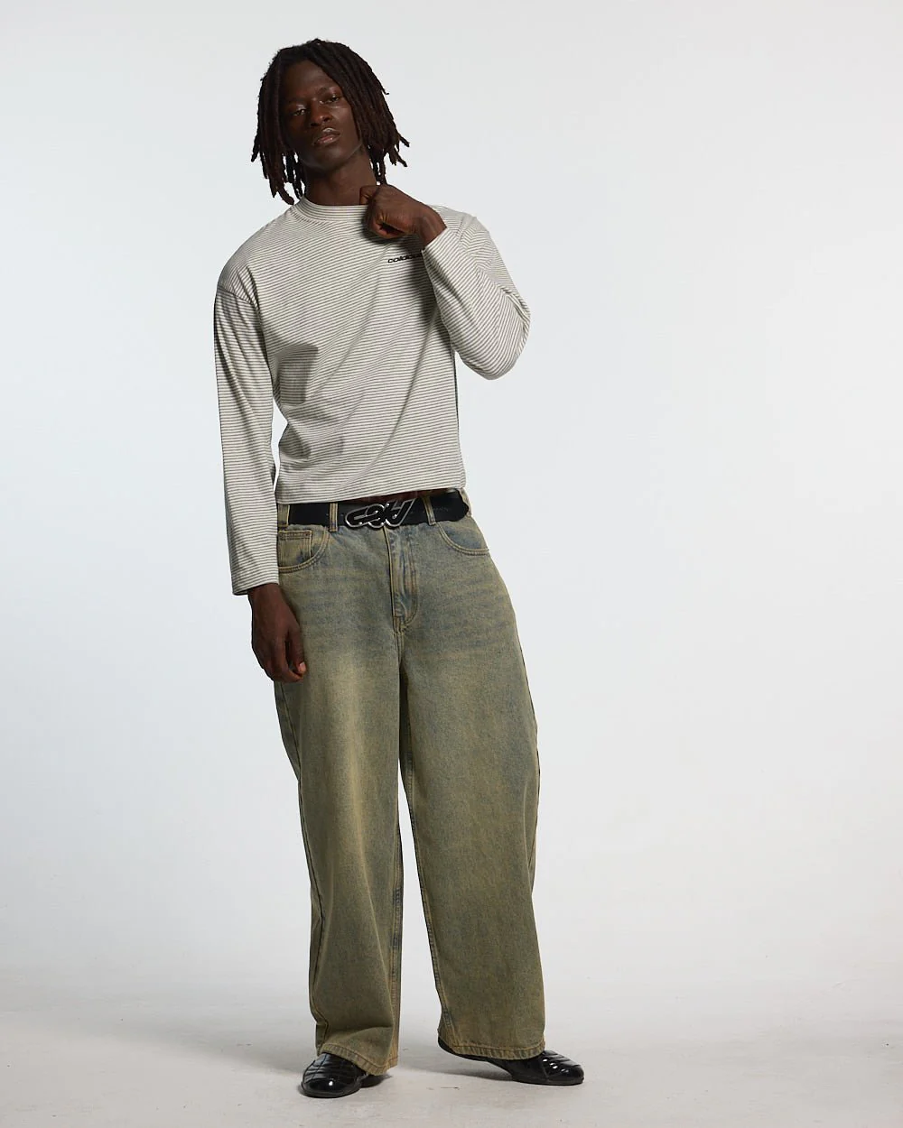 SCRIPT STRIPES LONGSLEEVE GREY - Image 4