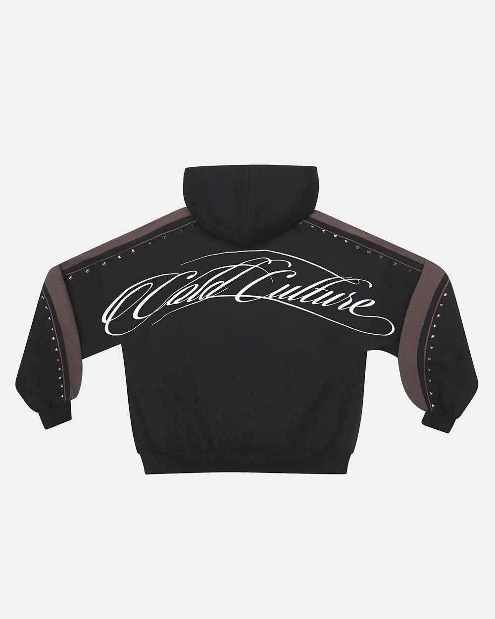 SCRIPT STUDS HOODIE BLACK - Image 2