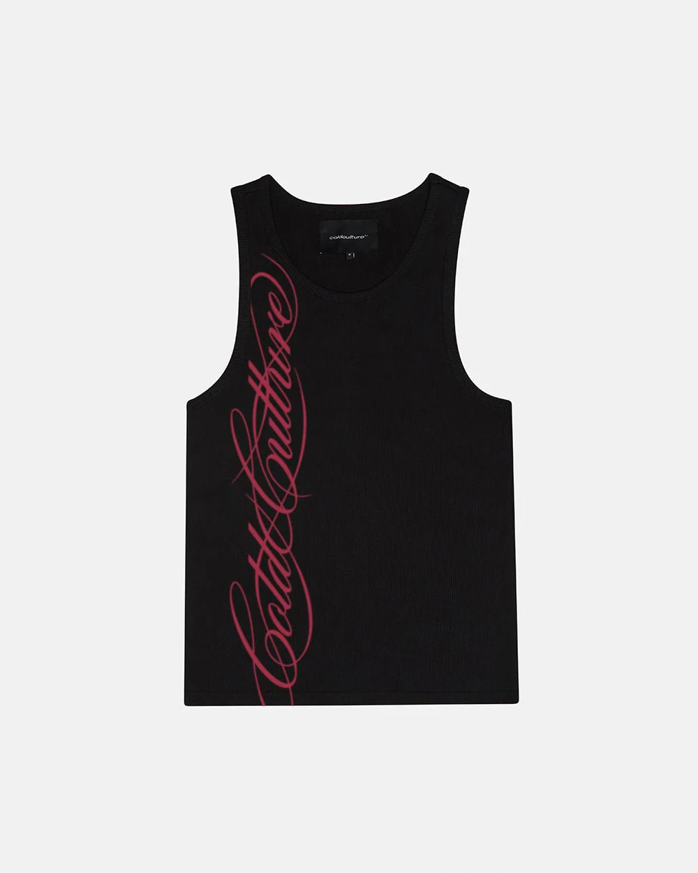 SCRIPT TANK TOP BLACK