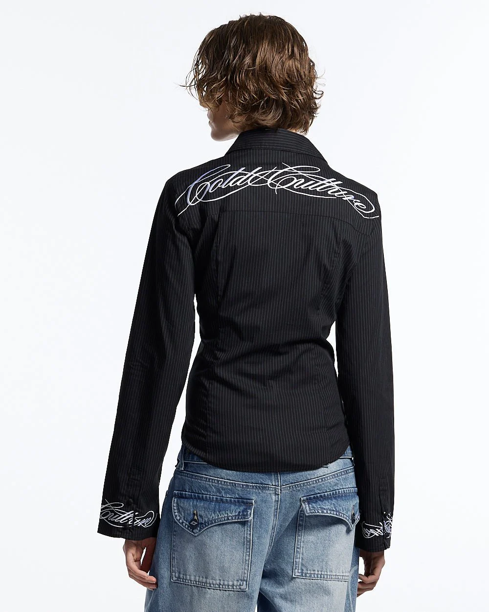 SCRIPT WORLDWIDE SHIRT DARK GREY - Image 3