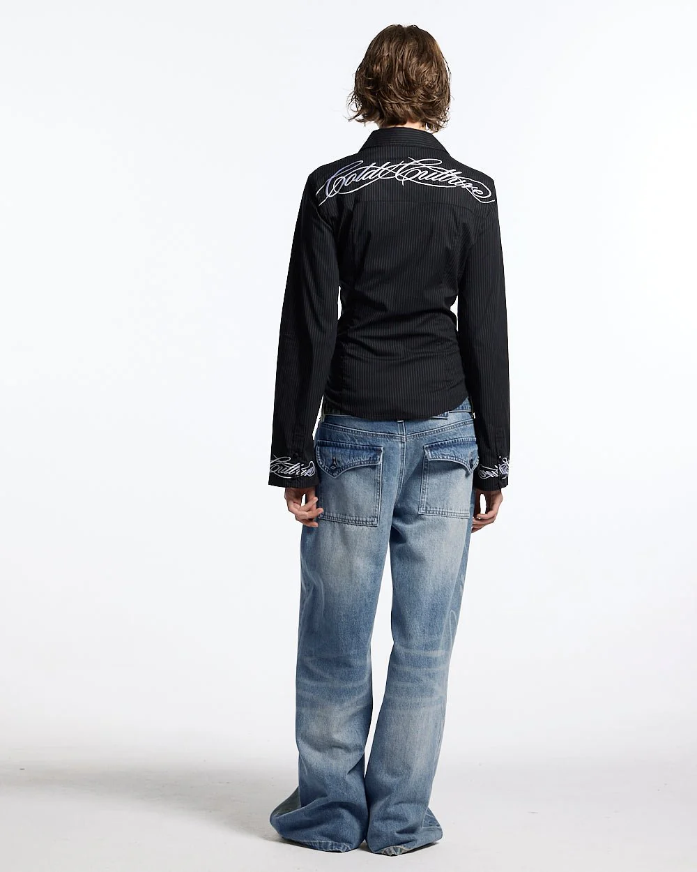 SCRIPT WORLDWIDE SHIRT DARK GREY - Image 7