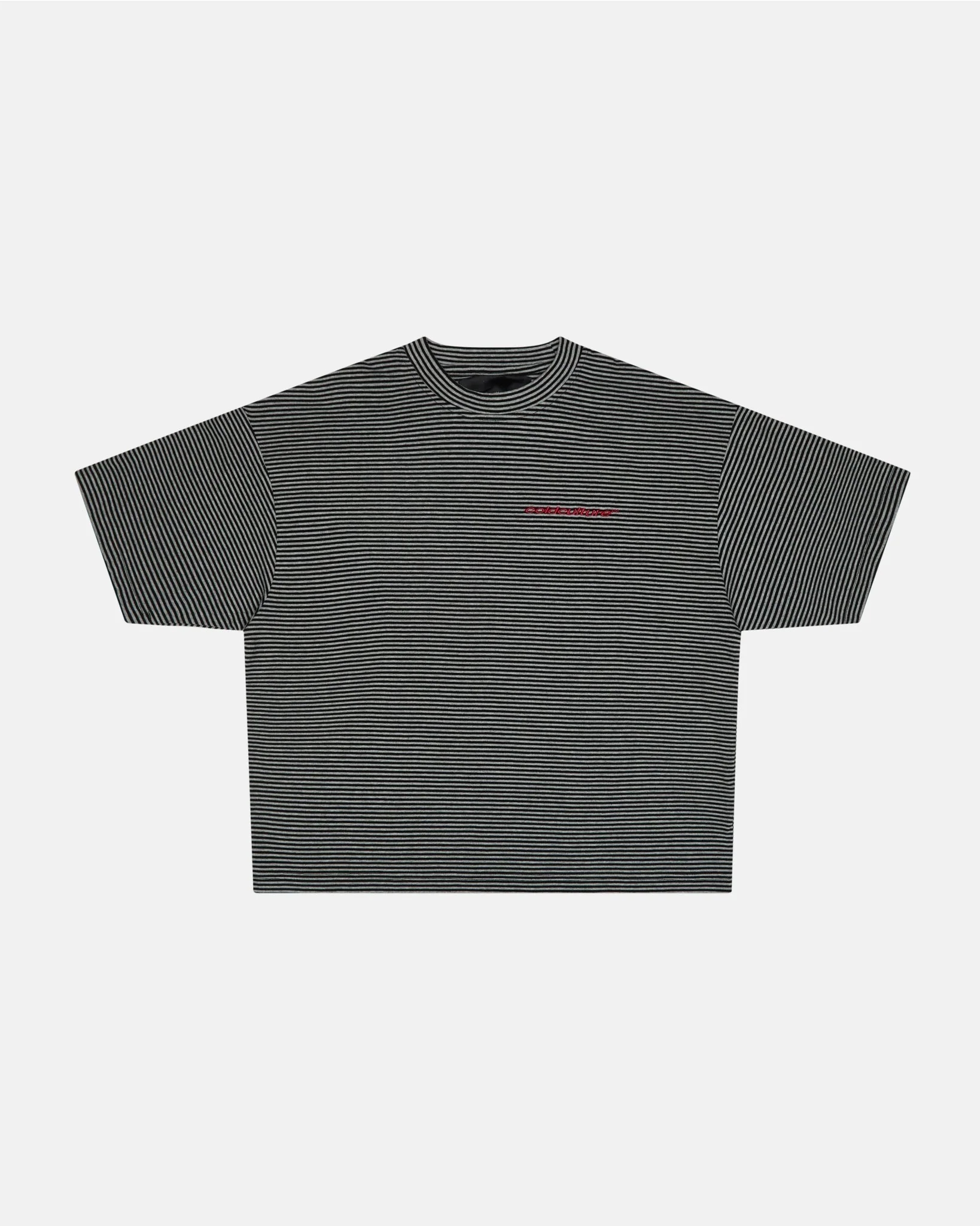 SCRIPTED STRIPES TEE BLACK - Image 2