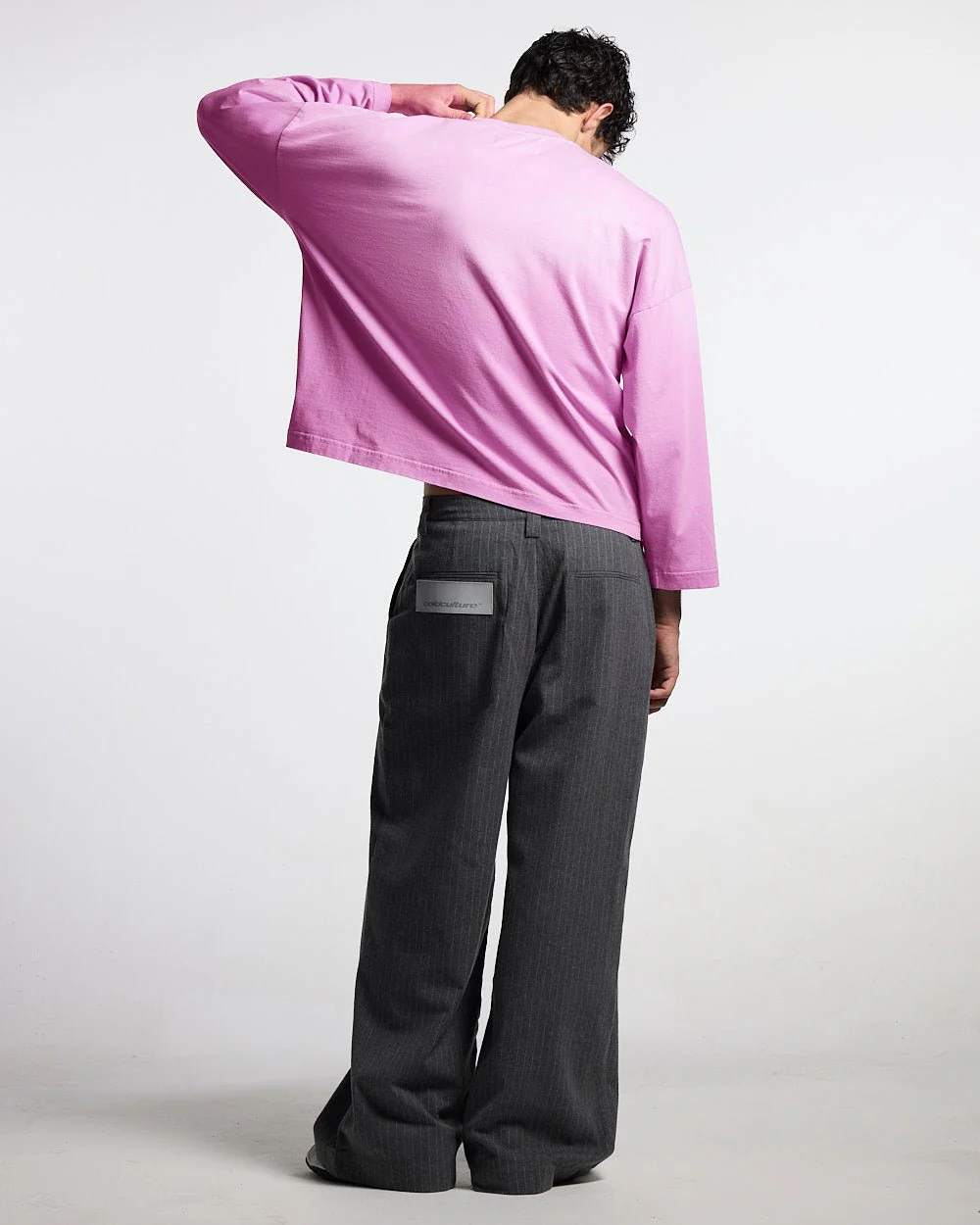 SEAM EFFECT LINE PANTS GREY - Image 7