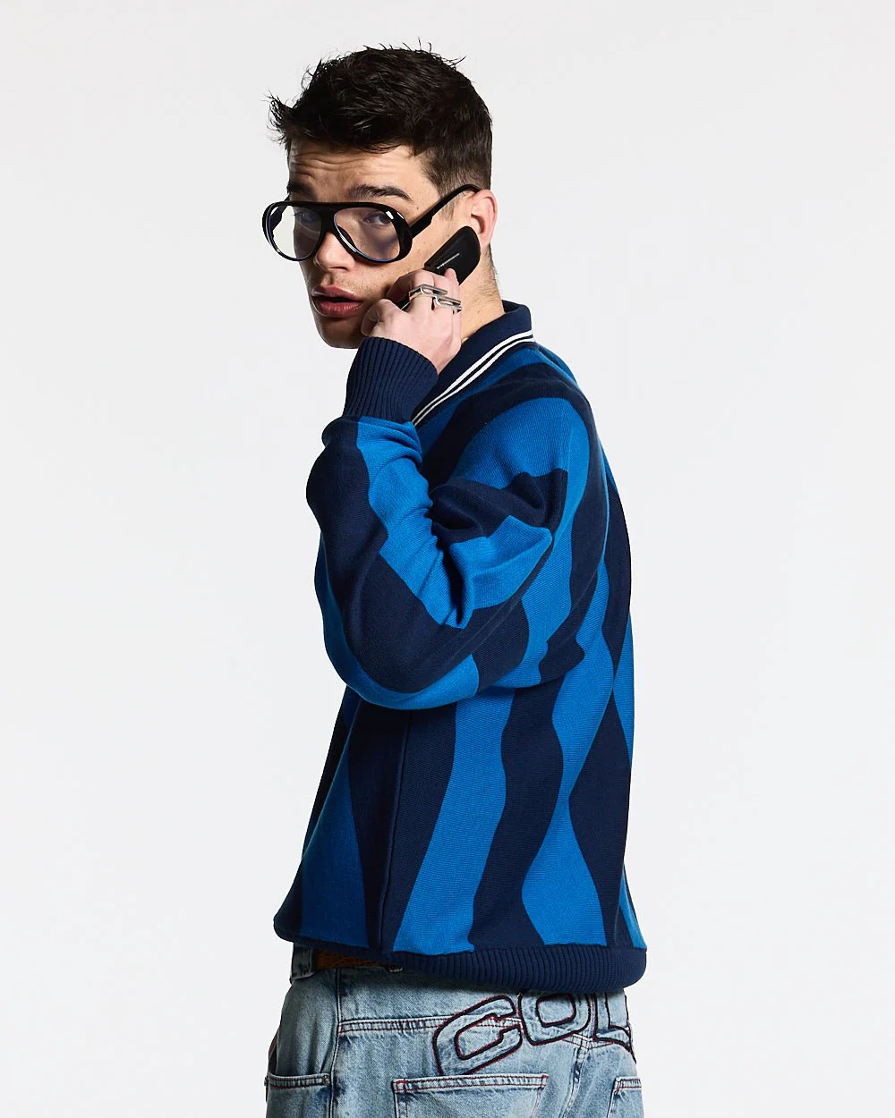 SEAWAVES KNIT BLUE STRIPES - Image 4
