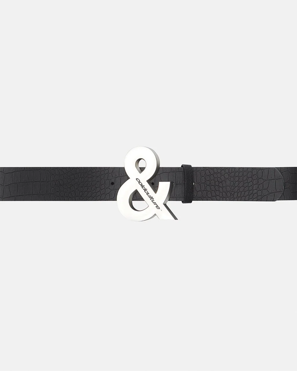 SNAKE & SKIN LEATHER BELT BLACK - Image 3