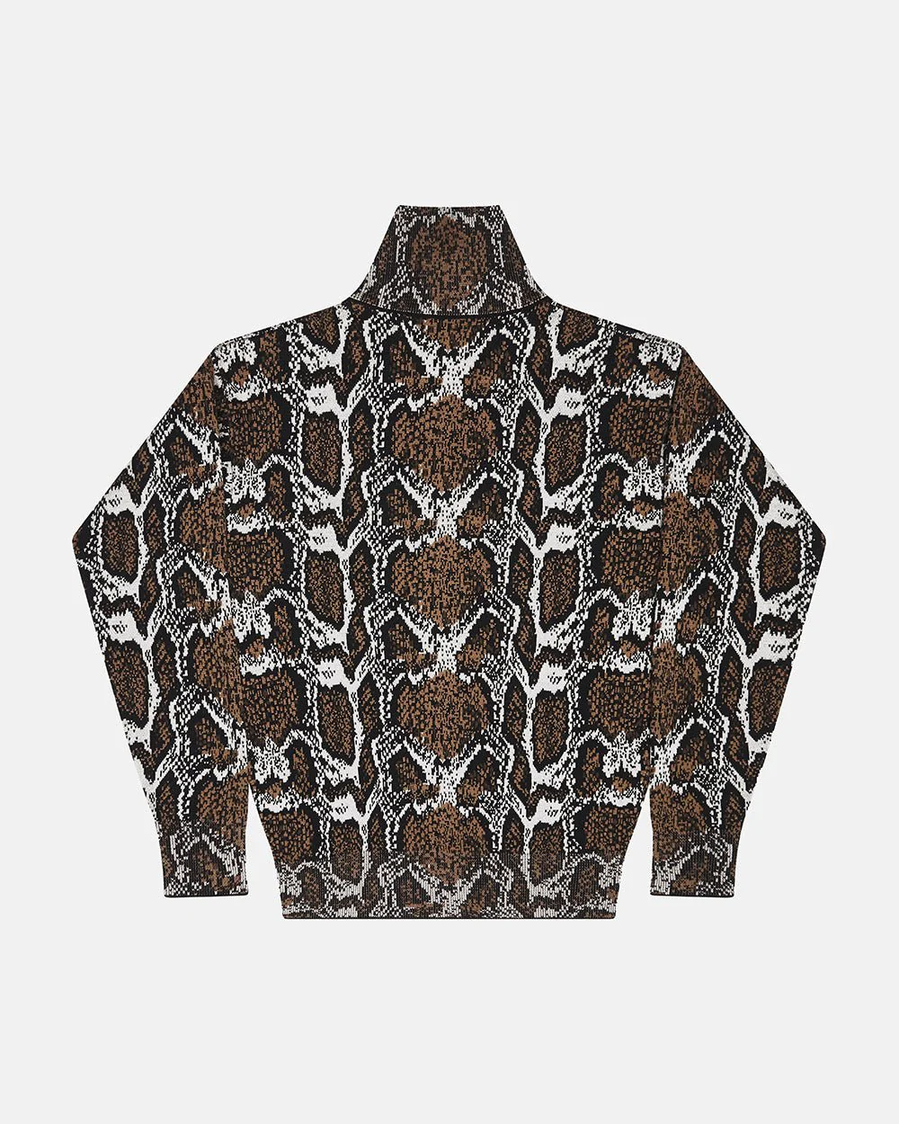 SNAKE ZIP KNIT BROWN - Image 2