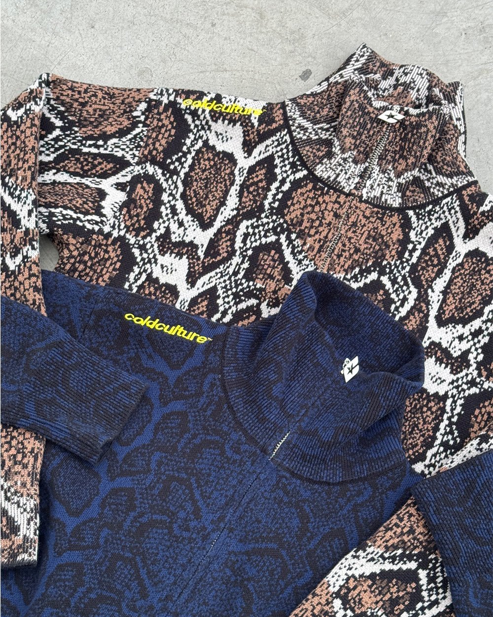SNAKE ZIP KNIT BROWN - Image 7