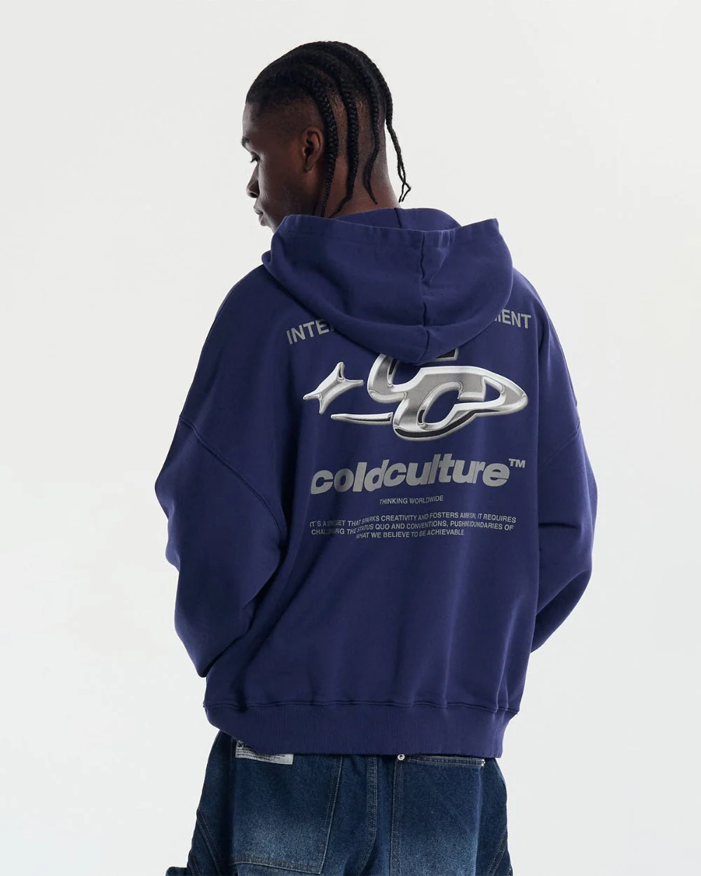 SPARKLY HOODIE COSMIC BLUE - Image 2