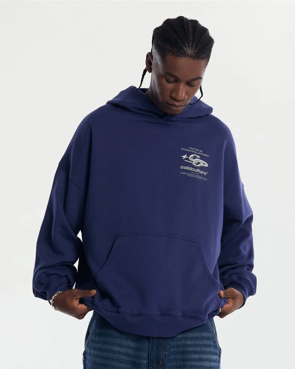 SPARKLY HOODIE COSMIC BLUE - Image 4