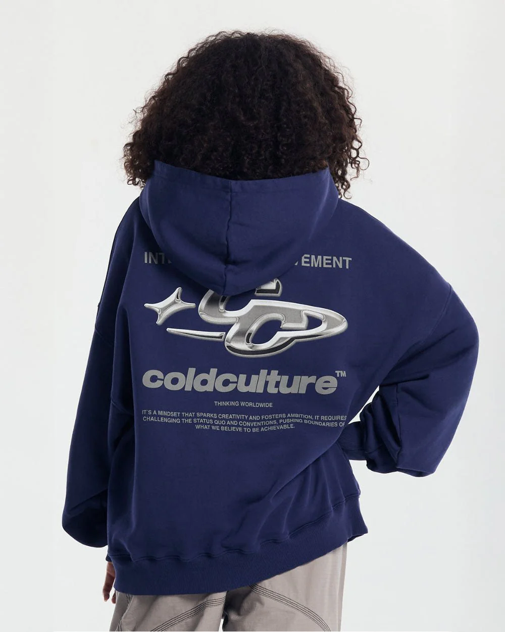 SPARKLY HOODIE COSMIC BLUE - Image 5