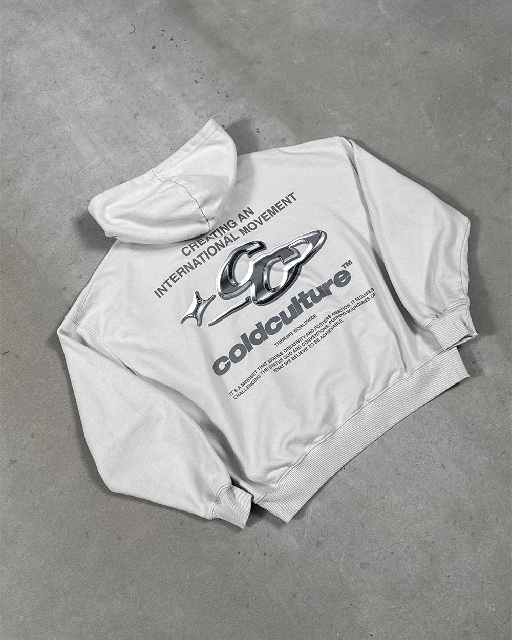 SPARKLY HOODIE PEARL GREY - Image 8