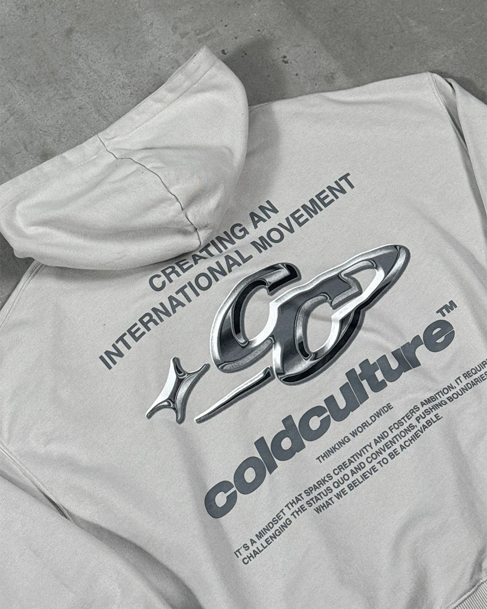 SPARKLY HOODIE PEARL GREY - Image 9
