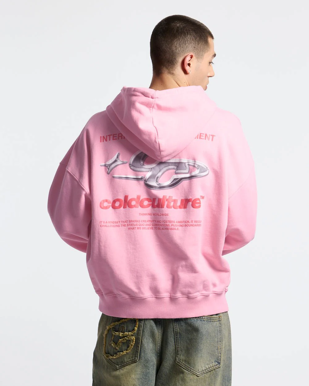 SPARKLY HOODIE PINK - Image 2
