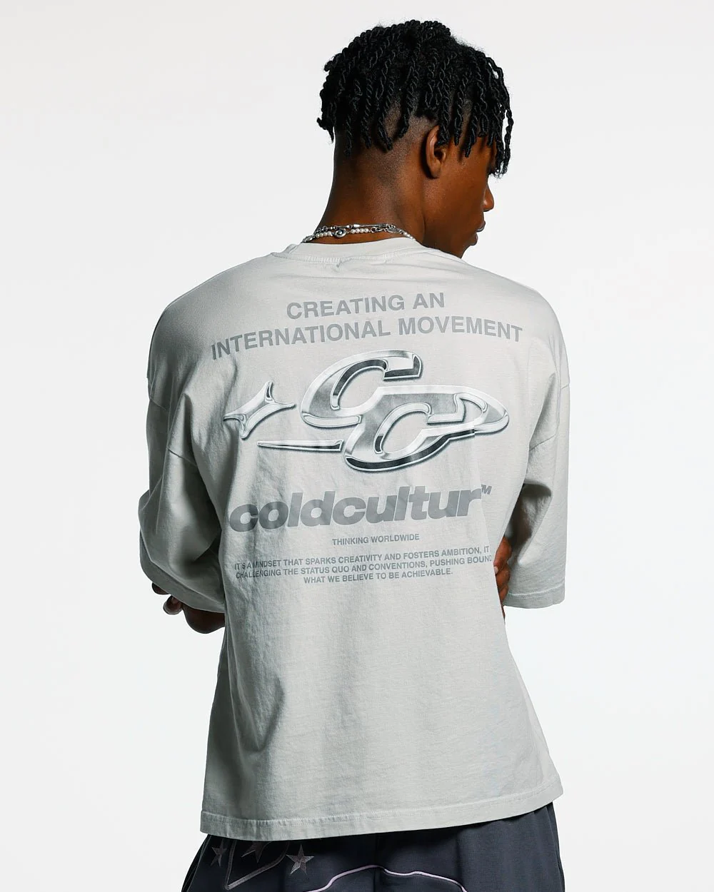 SPARKLY TEE LIGHT GREY - Image 2