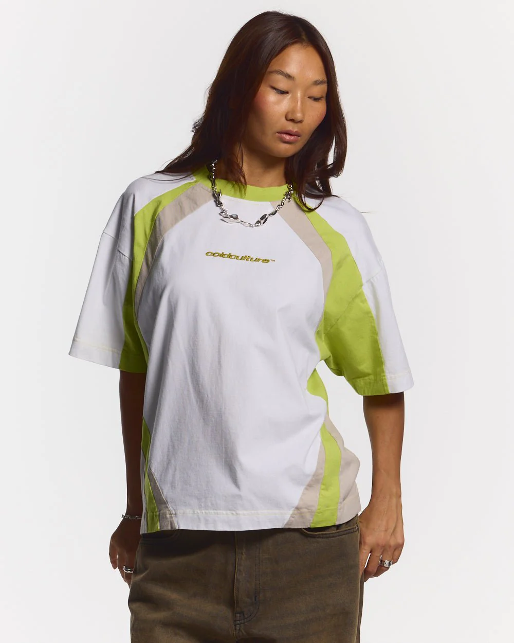 SPEED SPOKE TEE GREEN & GREY - Image 5