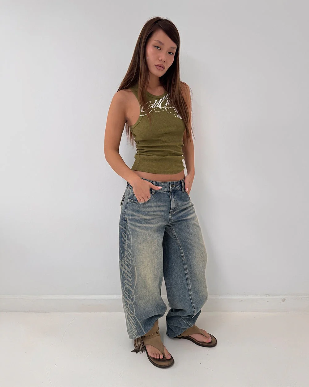 SPEED WAFFLE TANK TOP GREEN - Image 4