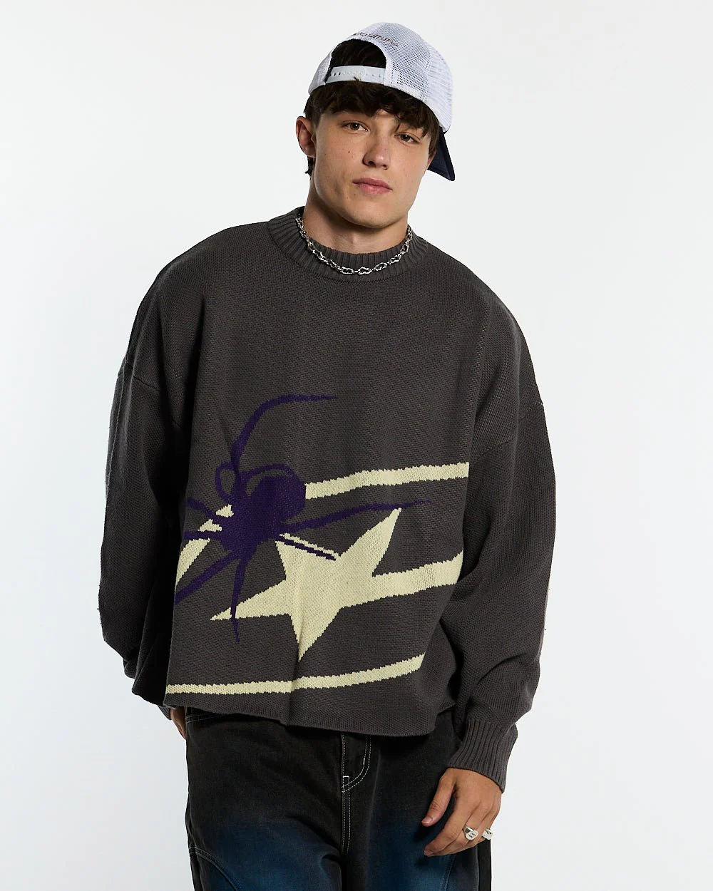 SPIDER KNIT GREY - Image 3