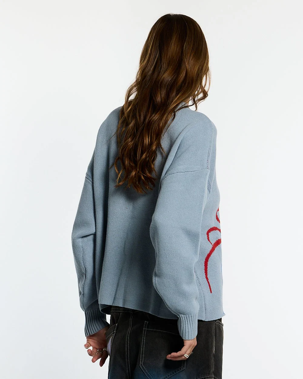 SPIDER KNIT LIGHT BLUE - Image 6