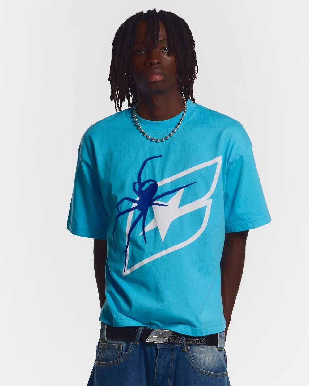 SPIDER TEE BLUE - Image 2
