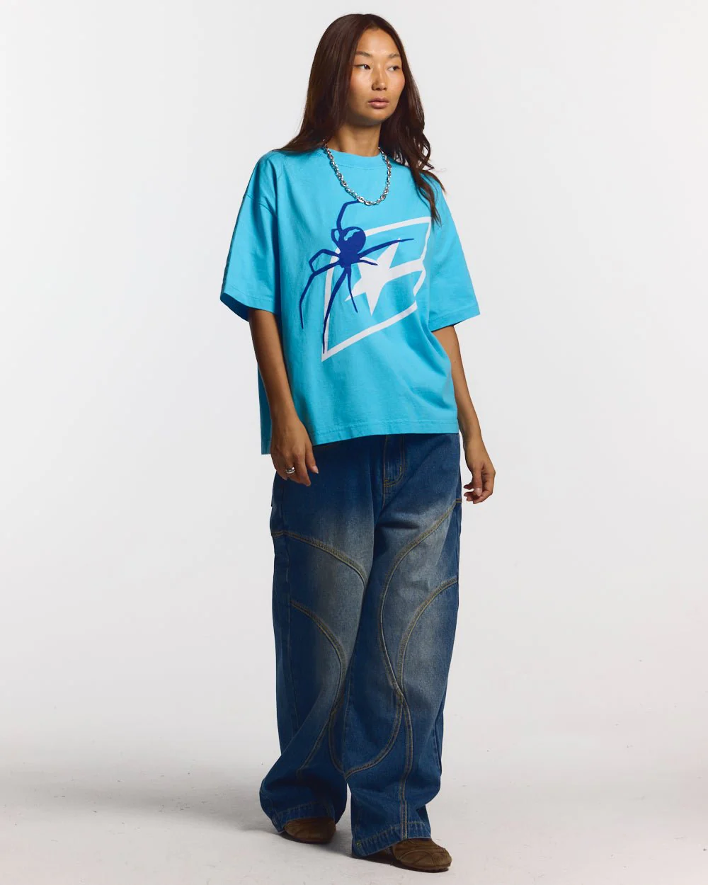 SPIDER TEE BLUE - Image 5