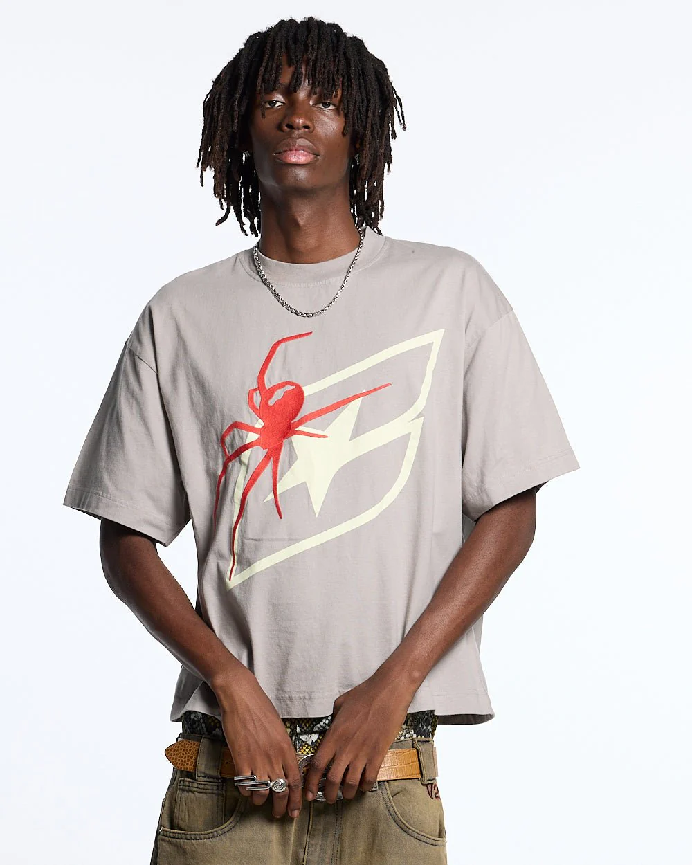 SPIDER TEE GREY - Image 2