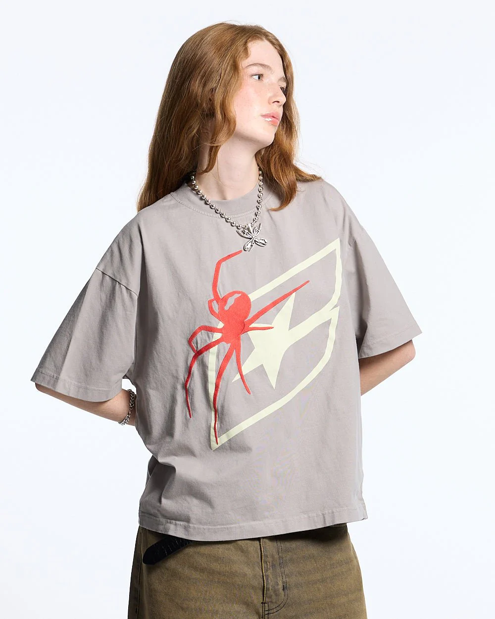 SPIDER TEE GREY - Image 5