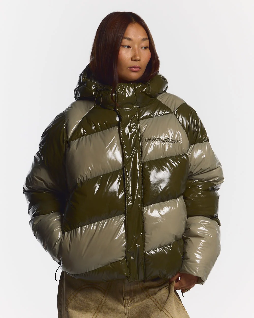 SPIRAL PUFFER GLOSSY GREEN MIX - Image 5